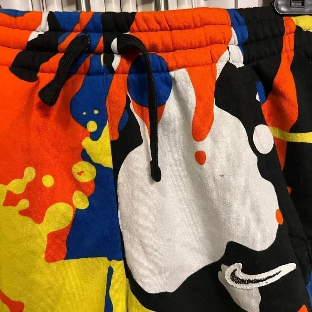 Nike Basketball Splatter Pack graphic shorts in black/multi L
